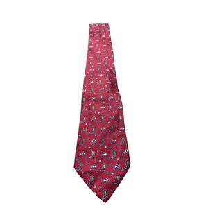 Vintage Regal x Arko's Clothiers NeckTie Red Silk Hand Blocked Foulard Paisley